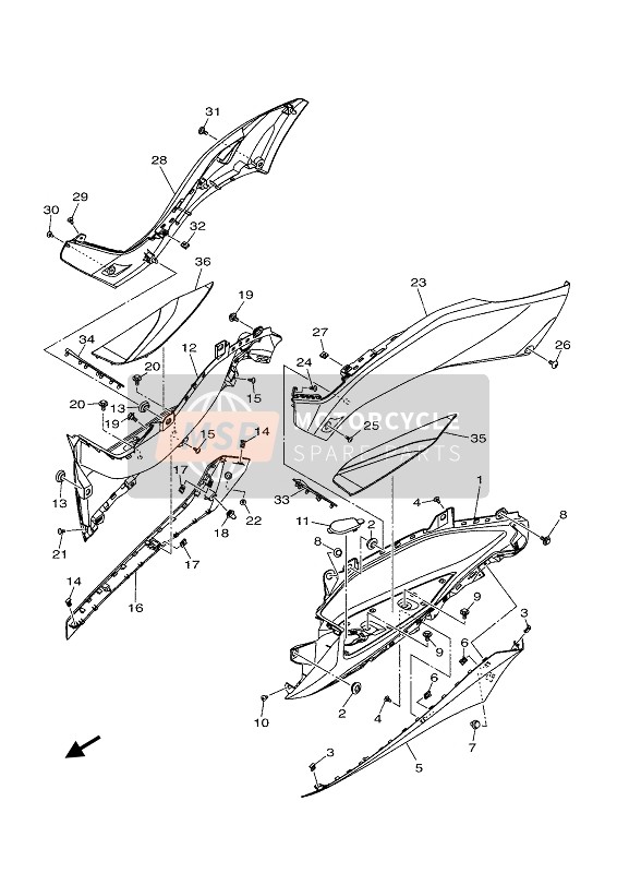 Yamaha XMAX 400 ABS 2020 STAND & FOOTREST 2 for a 2020 Yamaha XMAX 400 ABS